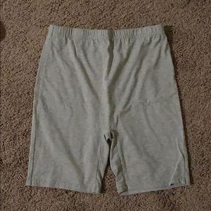 2 pairs of grey biker shorts